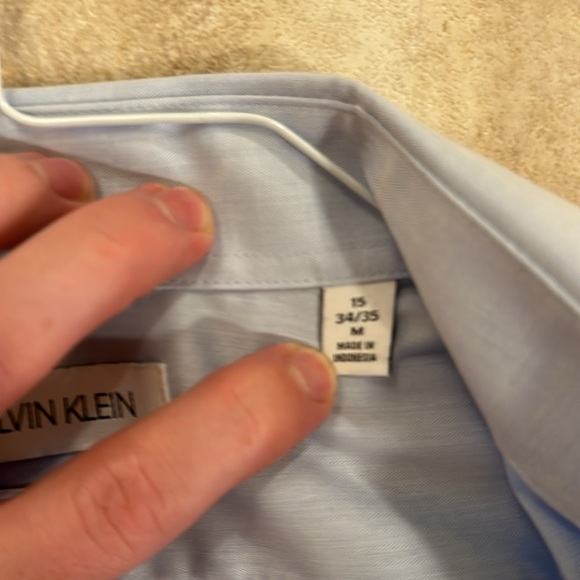 Calvin Klein Light Blue Dress Shirt - Picture 3 of 3